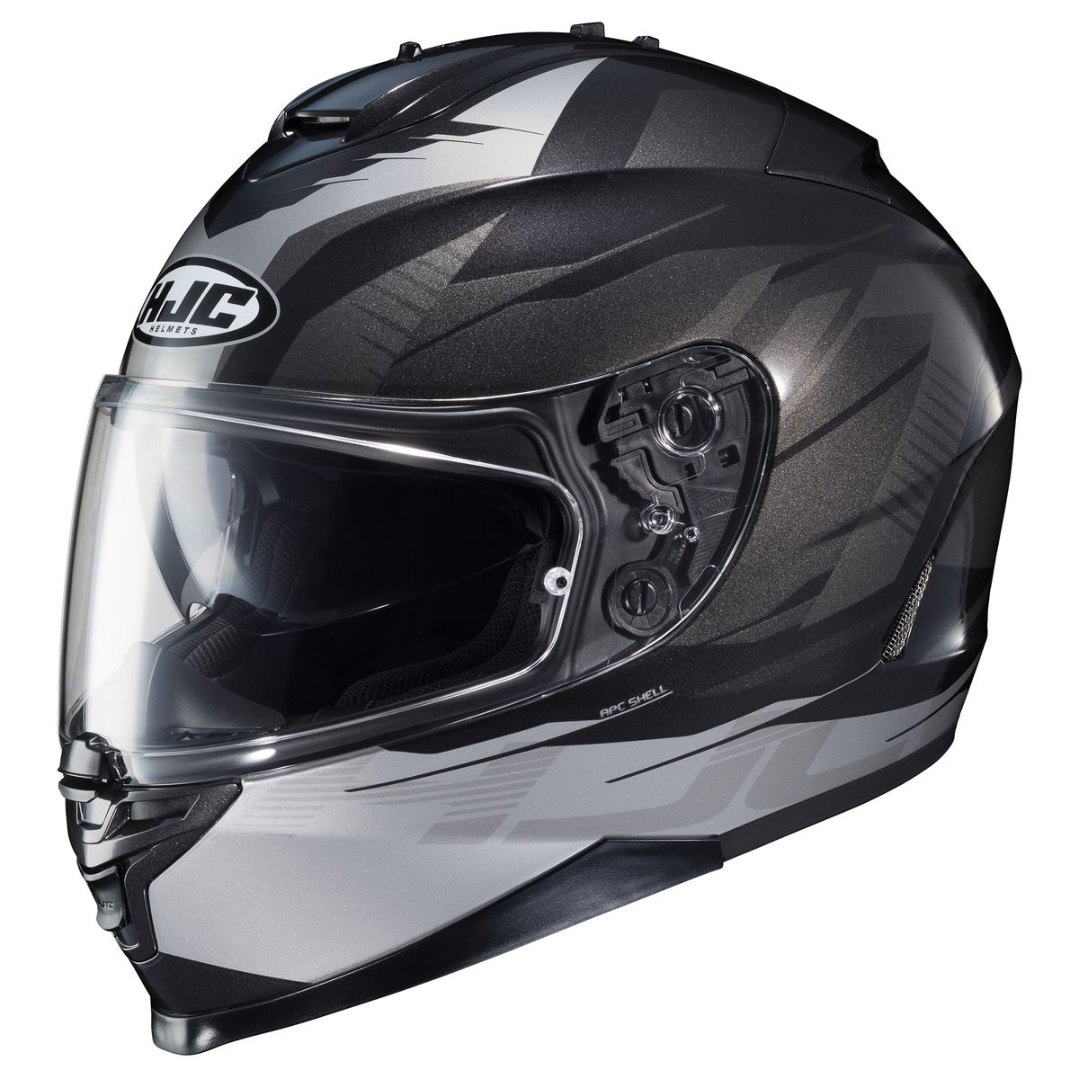 Hjc Is 17 Tario Motorcycle Helmet Mc 5 Black Silver Ebay