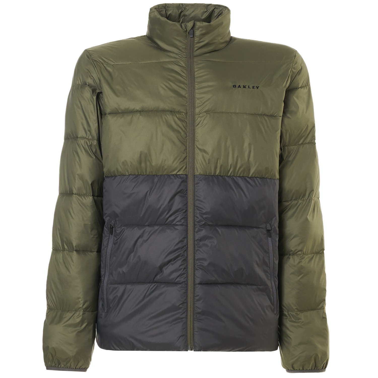 puffer block color utility jacket