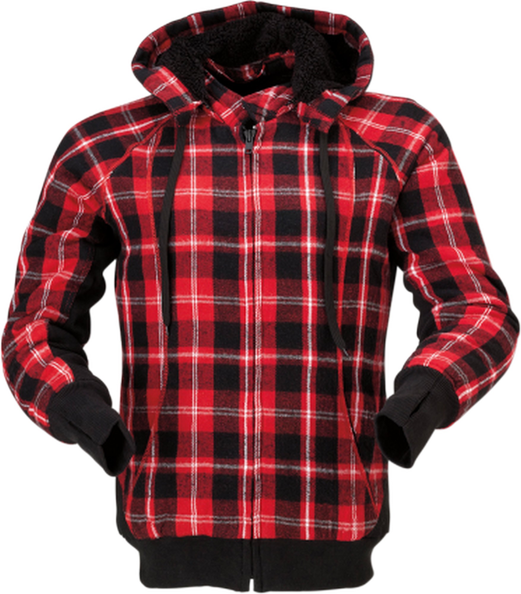 Z1R Lumberjill Plaid Womens Hooded Jacket Red | eBay