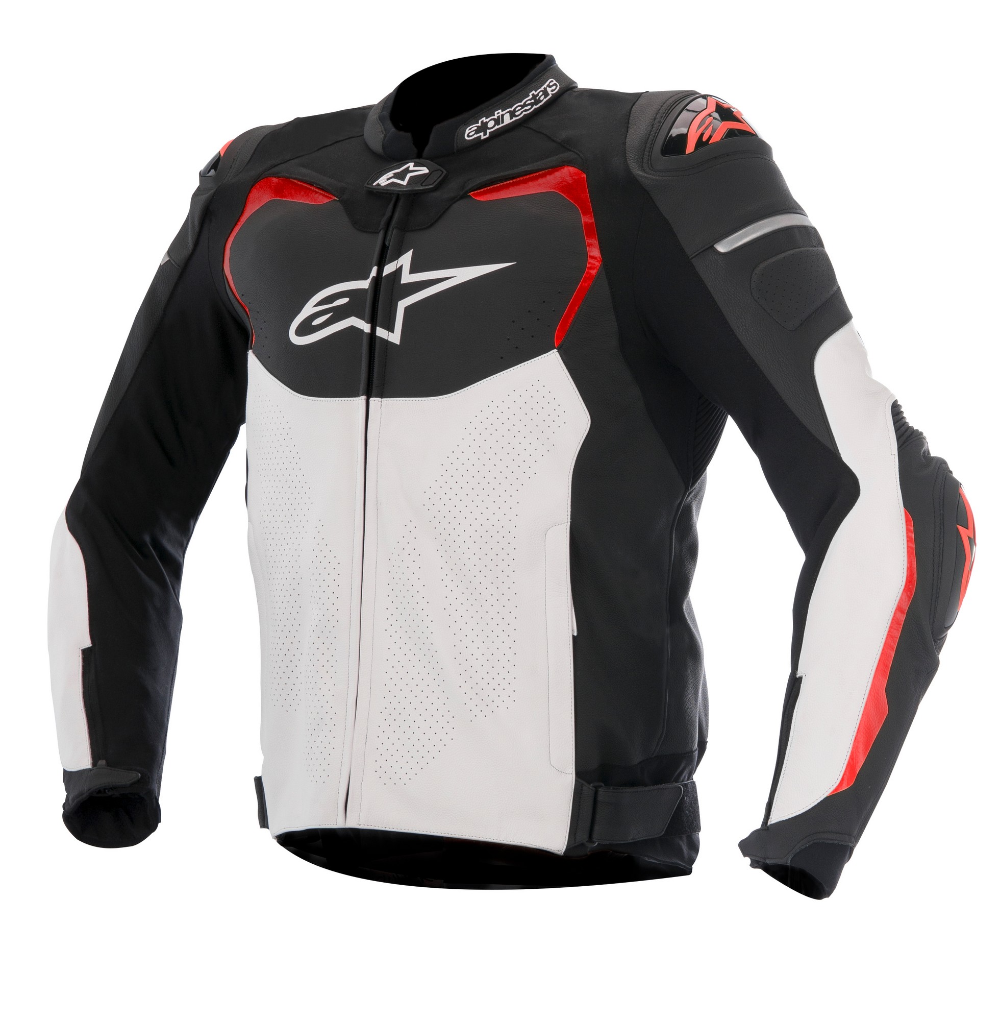 Alpinestars GP Pro Air Mens Leather Jacket Black/White/Red | eBay