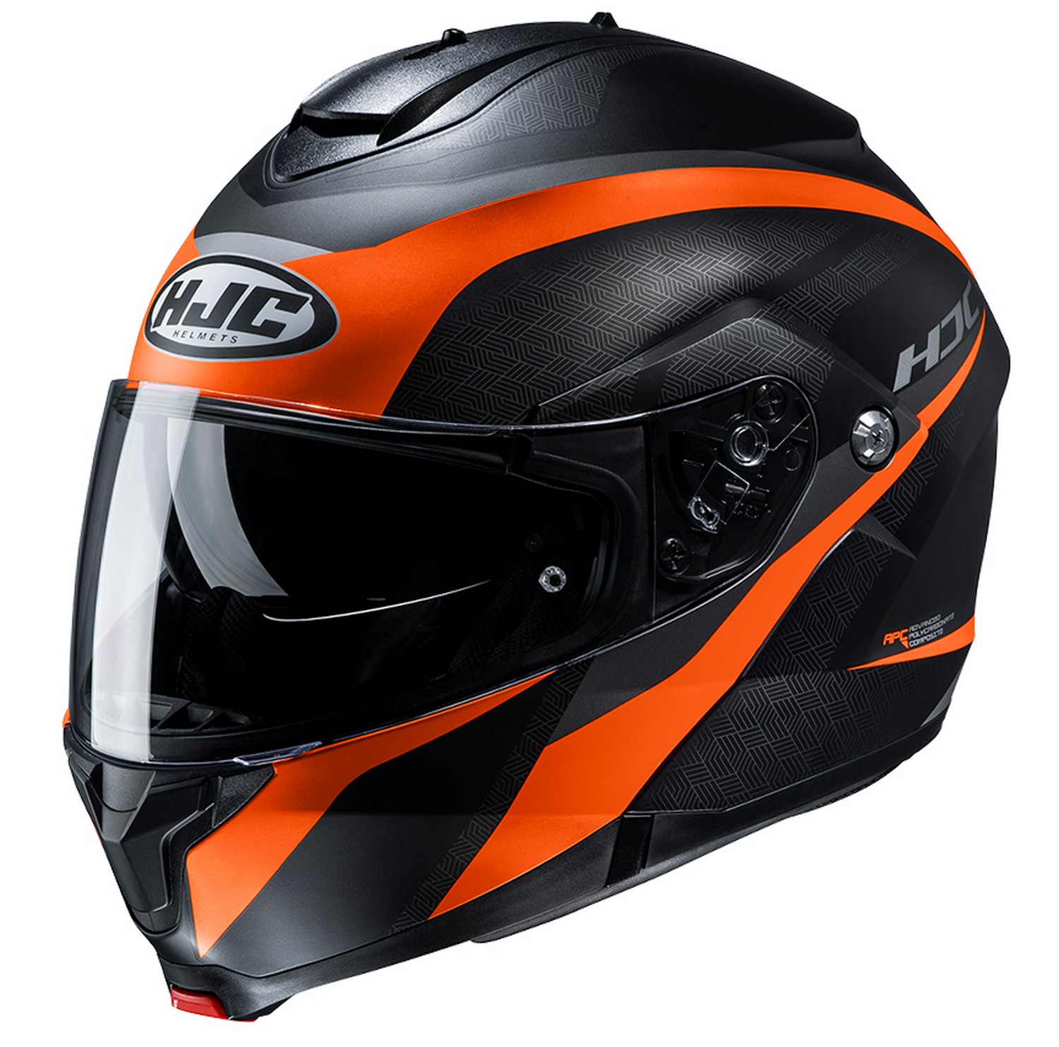 HJC C91 Taly Modular Motorcycle Helmet Orange/Black | eBay