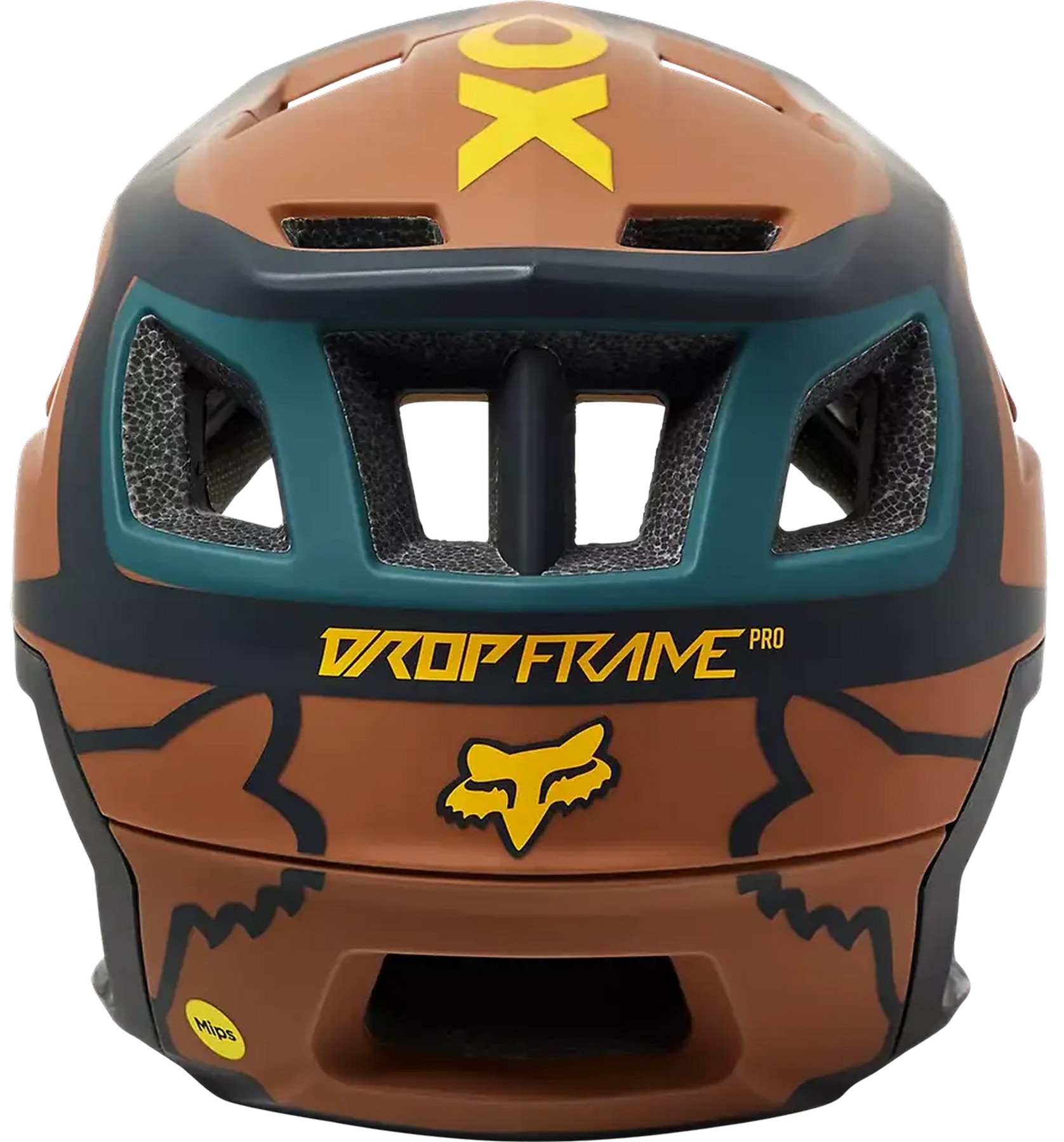 Fox Racing Dropframe Pro Dvide MTB Mountain Bike Helmet Nutmeg | eBay