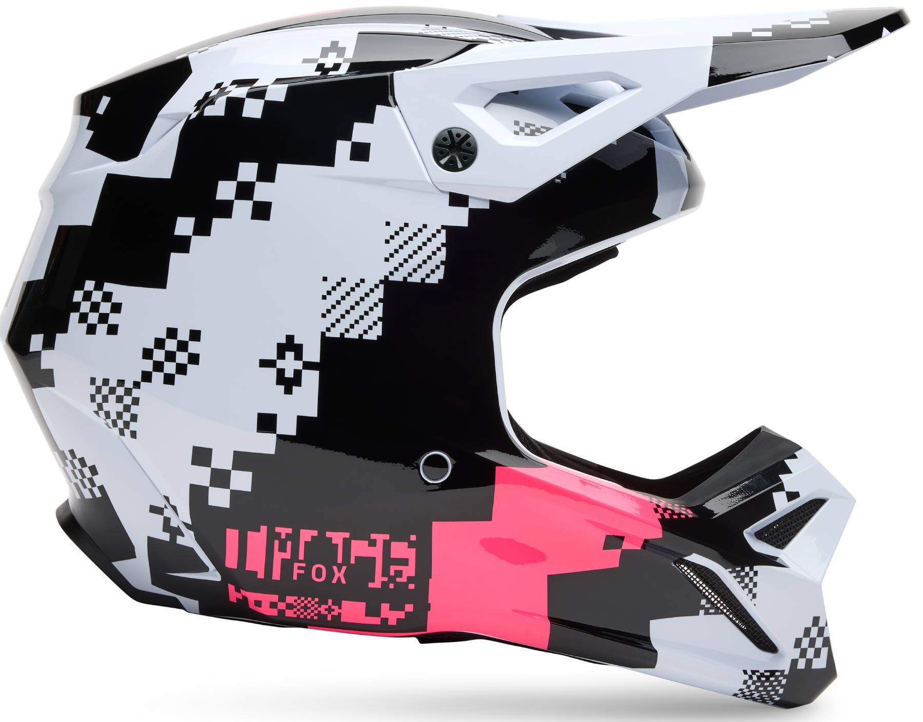 Fox Racing V1 Digi Image MX Offroad Helmet Black/Pink XXL | eBay