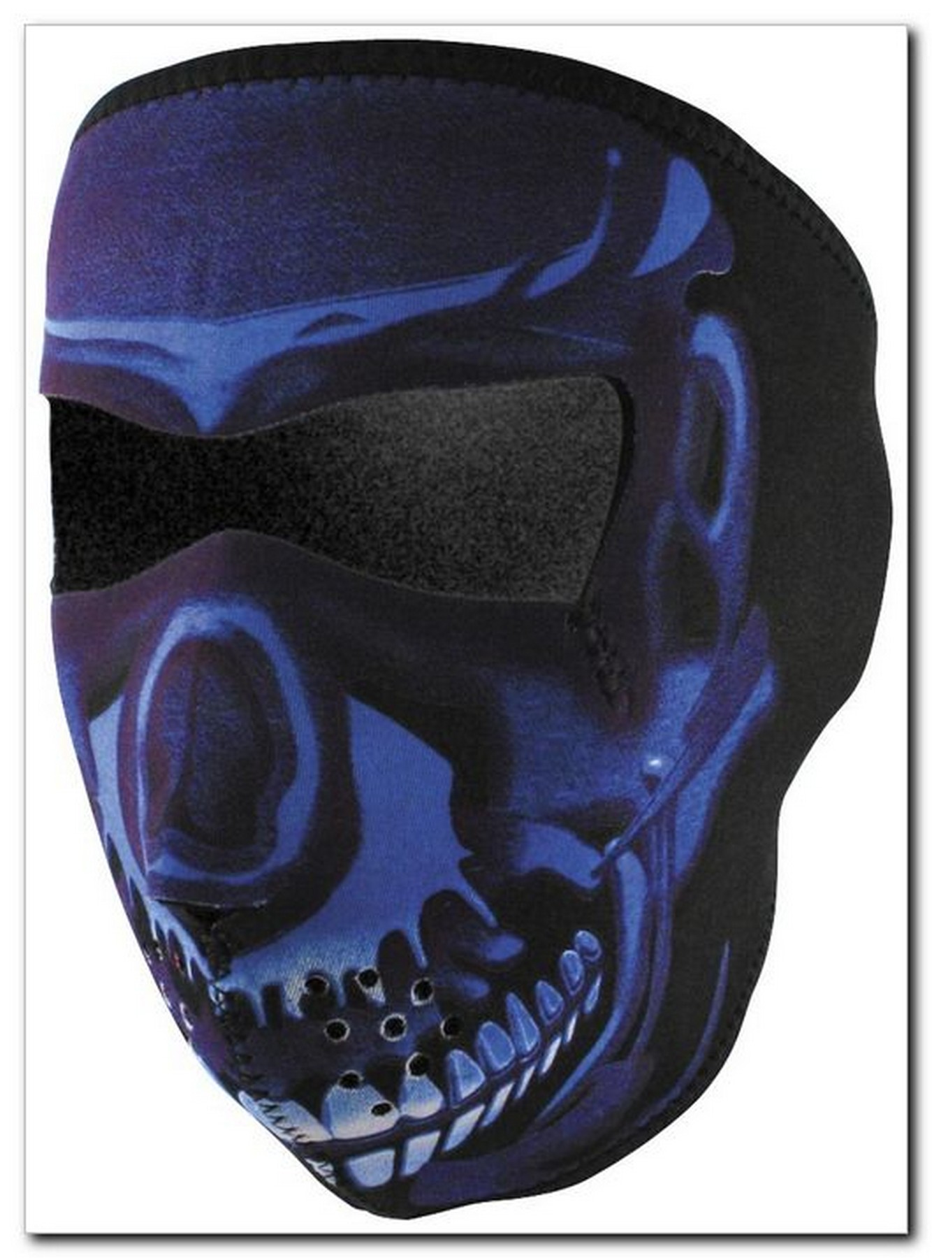 Blue Chrome Skull